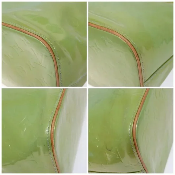 LOUIS VUITTON Monogram Vernis Houston Hand Bag Baby Blue M91005 LV Auth ep10362 - Picture 14 of 16